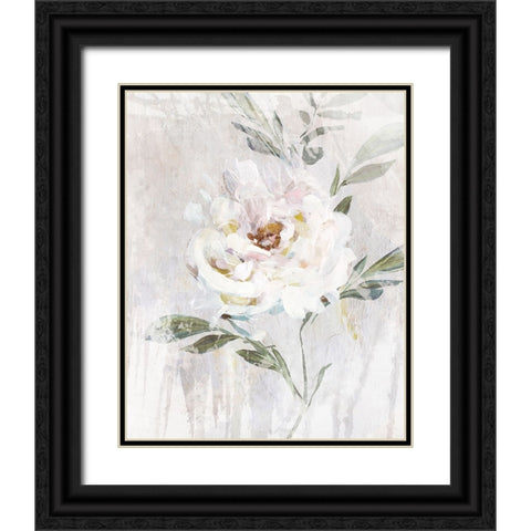 Abstract Peony II Black Ornate Wood Framed Art Print with Double Matting by Blue, Nina