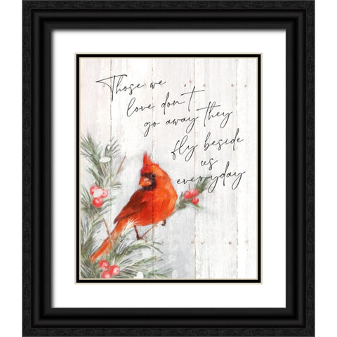 Those We Love Black Ornate Wood Framed Art Print with Double Matting by Blue, Nina