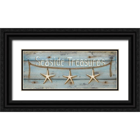 Seaside Treasures Black Ornate Wood Framed Art Print with Double Matting by Lewis, Kim