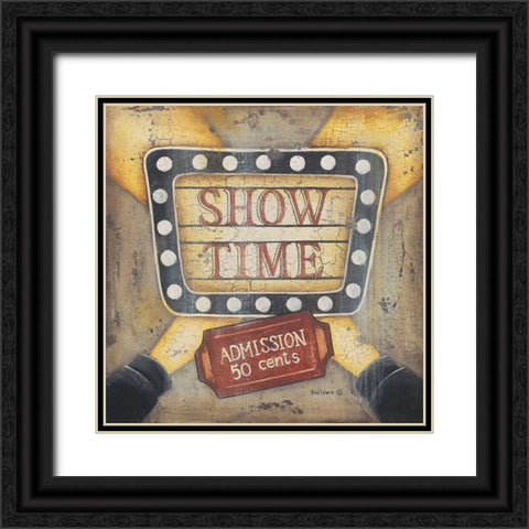 Show Time Black Ornate Wood Framed Art Print with Double Matting by Lewis, Kim