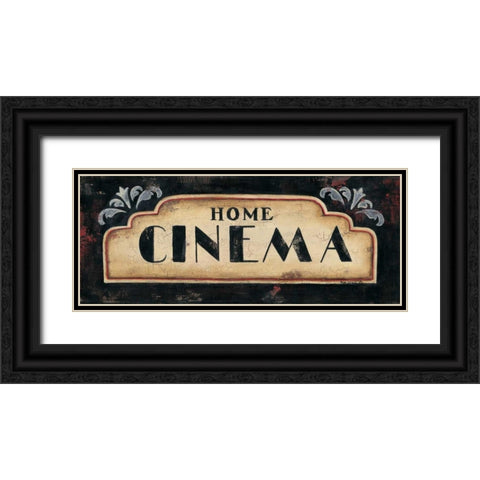 Cinema Black Ornate Wood Framed Art Print with Double Matting by Lewis, Kim