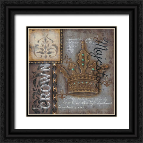Crown Black Ornate Wood Framed Art Print with Double Matting by Lewis, Kim