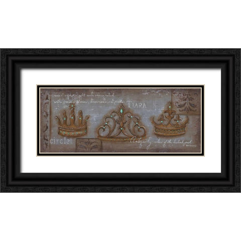 Circlet Black Ornate Wood Framed Art Print with Double Matting by Lewis, Kim