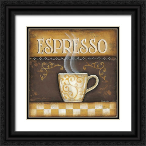 Espresso Black Ornate Wood Framed Art Print with Double Matting by Lewis, Kim
