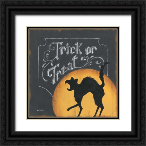 Trick or Treat Black Ornate Wood Framed Art Print with Double Matting by Lewis, Kim
