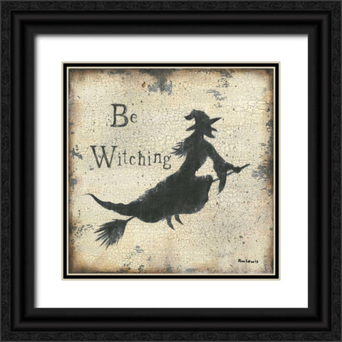 Be Witching Black Ornate Wood Framed Art Print with Double Matting by Lewis, Kim