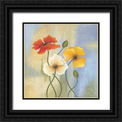 Delightful Splendor II Black Ornate Wood Framed Art Print with Double Matting by Lewis, Kim