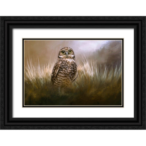 Owl Be Seeing You Black Ornate Wood Framed Art Print with Double Matting by Parker, Kelley