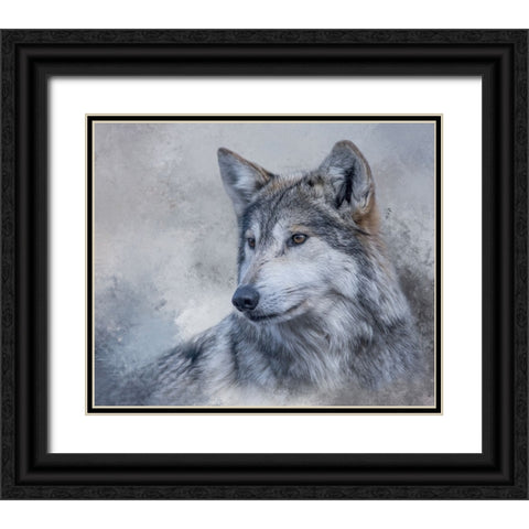 Gazing Off Black Ornate Wood Framed Art Print with Double Matting by Parker, Kelley