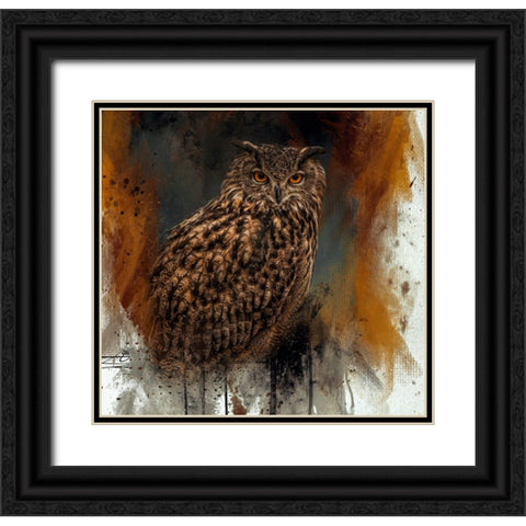 Regal Hunter Black Ornate Wood Framed Art Print with Double Matting by Parker, Kelley