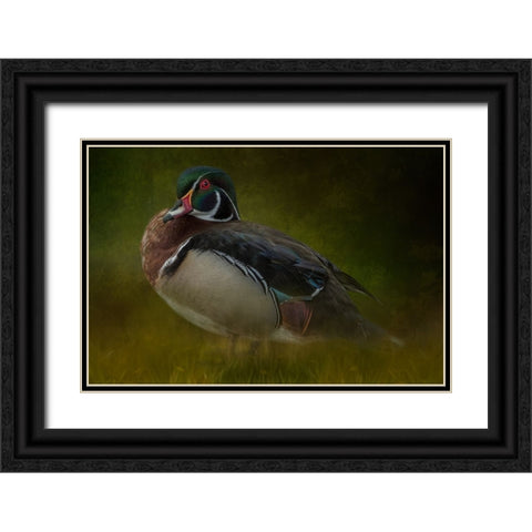 The Woodsman Black Ornate Wood Framed Art Print with Double Matting by Parker, Kelley