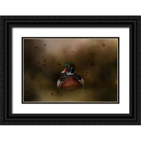 Autumn Cruise Black Ornate Wood Framed Art Print with Double Matting by Parker, Kelley