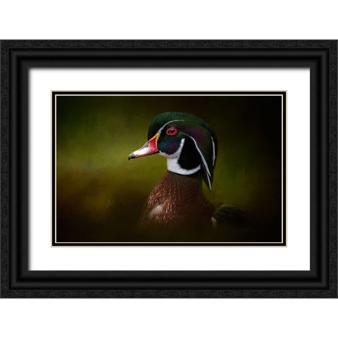 Color Palette Black Ornate Wood Framed Art Print with Double Matting by Parker, Kelley