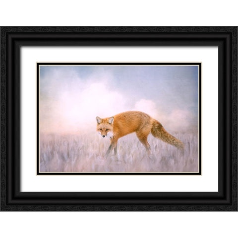 Fire and Ice Black Ornate Wood Framed Art Print with Double Matting by Parker, Kelley