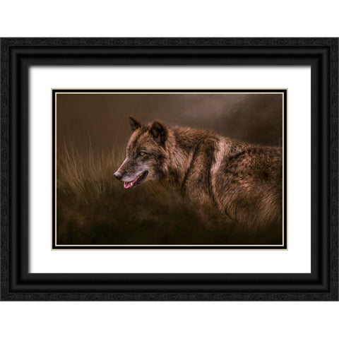 Danger Lurking Black Ornate Wood Framed Art Print with Double Matting by Parker, Kelley