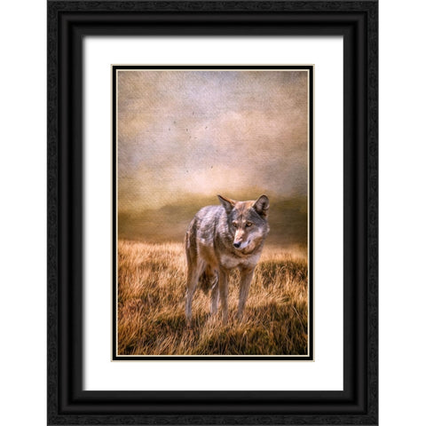 On Patrol Black Ornate Wood Framed Art Print with Double Matting by Parker, Kelley