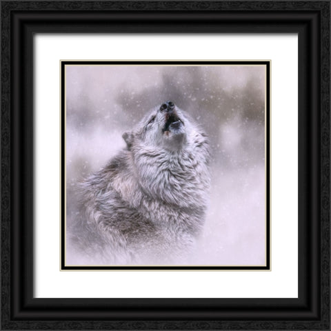 First Call of Winter Black Ornate Wood Framed Art Print with Double Matting by Parker, Kelley
