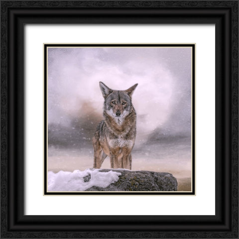 Welcoming Winter Black Ornate Wood Framed Art Print with Double Matting by Parker, Kelley