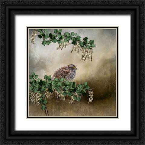 Nestled Black Ornate Wood Framed Art Print with Double Matting by Parker, Kelley