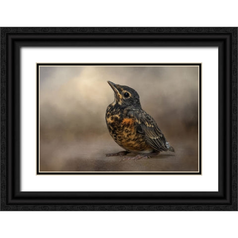 First Outing Black Ornate Wood Framed Art Print with Double Matting by Parker, Kelley