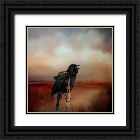 The Singer of the Reed Black Ornate Wood Framed Art Print with Double Matting by Parker, Kelley
