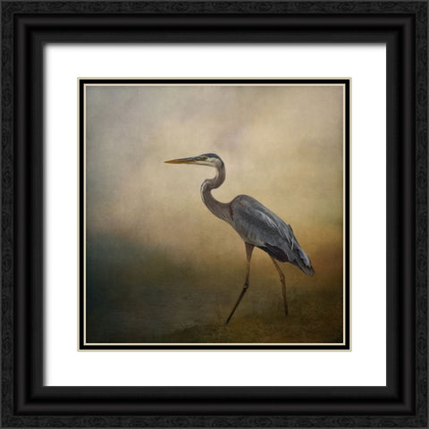 Blue Elegance Black Ornate Wood Framed Art Print with Double Matting by Parker, Kelley