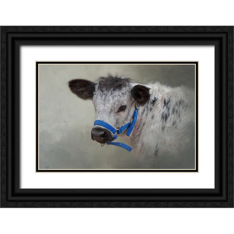 Little Elmer Black Ornate Wood Framed Art Print with Double Matting by Parker, Kelley