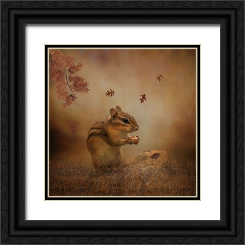 Autumn Provisions Black Ornate Wood Framed Art Print with Double Matting by Parker, Kelley