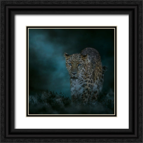 Blues Traveler Black Ornate Wood Framed Art Print with Double Matting by Parker, Kelley