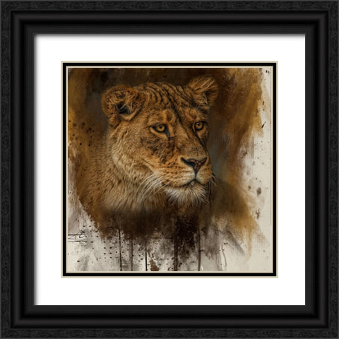 Keeper of the Pride Black Ornate Wood Framed Art Print with Double Matting by Parker, Kelley
