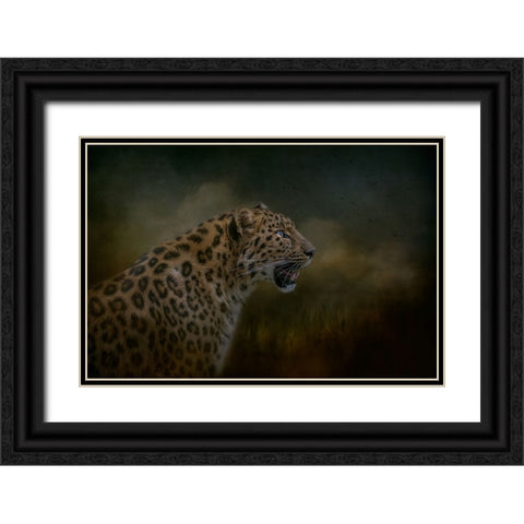 Watchful Waiting Black Ornate Wood Framed Art Print with Double Matting by Parker, Kelley