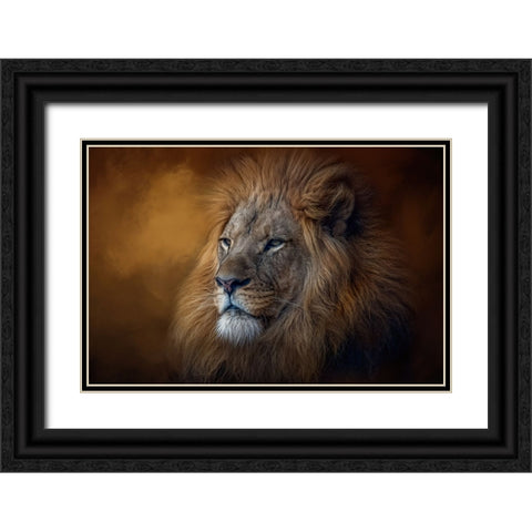 The Protector Black Ornate Wood Framed Art Print with Double Matting by Parker, Kelley
