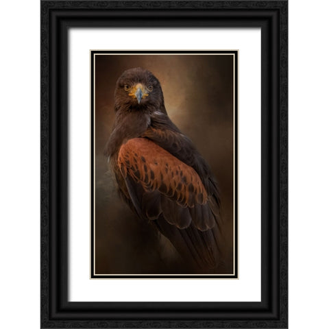 Focused Black Ornate Wood Framed Art Print with Double Matting by Parker, Kelley