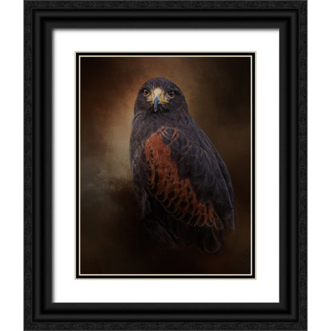 Regal Pursuer Black Ornate Wood Framed Art Print with Double Matting by Parker, Kelley