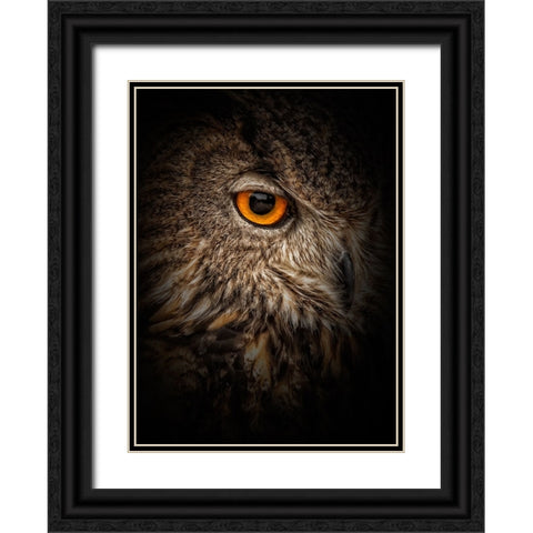 Dare Black Ornate Wood Framed Art Print with Double Matting by Parker, Kelley