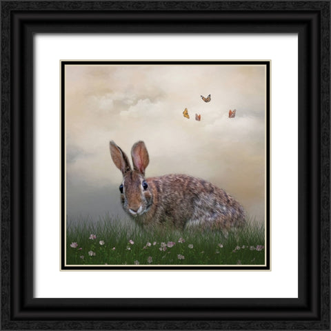 Spring Softie Black Ornate Wood Framed Art Print with Double Matting by Parker, Kelley