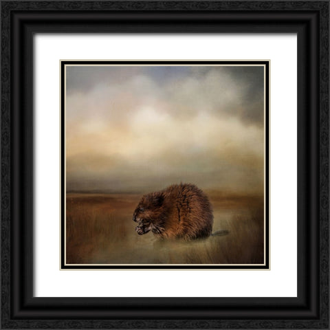 Breakfast at the Marsh Black Ornate Wood Framed Art Print with Double Matting by Parker, Kelley