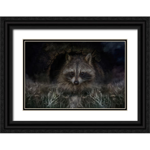 Mischievous Black Ornate Wood Framed Art Print with Double Matting by Parker, Kelley