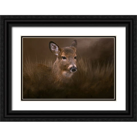 Encounter Black Ornate Wood Framed Art Print with Double Matting by Parker, Kelley