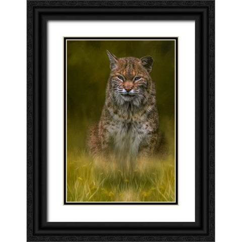 Standing Watch Black Ornate Wood Framed Art Print with Double Matting by Parker, Kelley