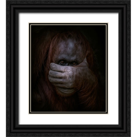 Peek-a-Boo Black Ornate Wood Framed Art Print with Double Matting by Parker, Kelley
