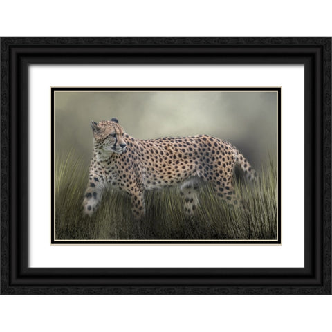 The Look Back Black Ornate Wood Framed Art Print with Double Matting by Parker, Kelley