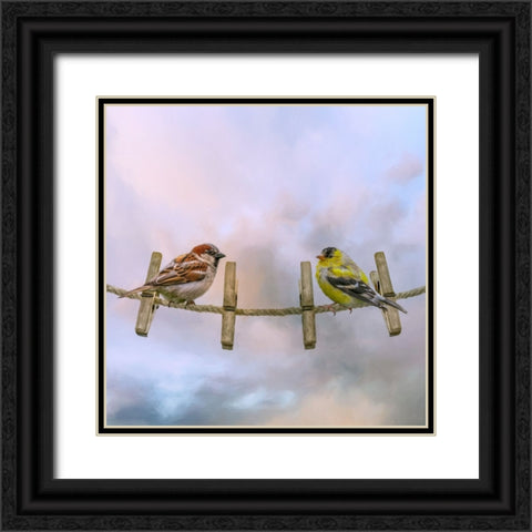 Wash Day Black Ornate Wood Framed Art Print with Double Matting by Parker, Kelley