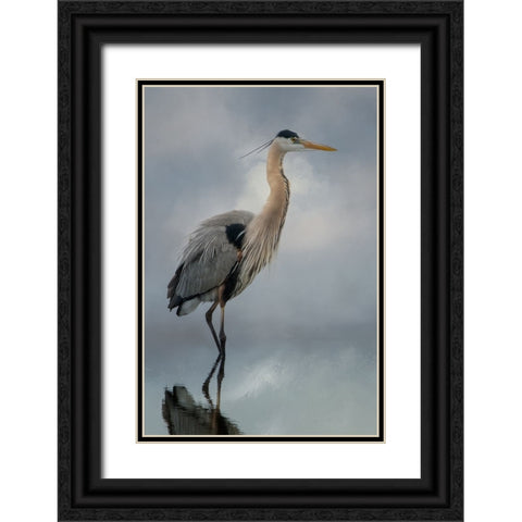 Personal Reflection Black Ornate Wood Framed Art Print with Double Matting by Parker, Kelley