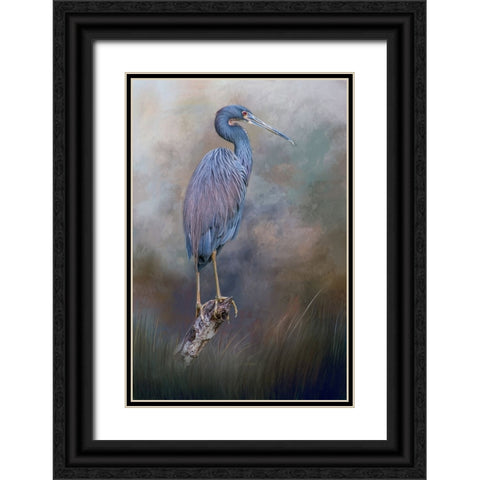 Tri-Colored Beauty Black Ornate Wood Framed Art Print with Double Matting by Parker, Kelley