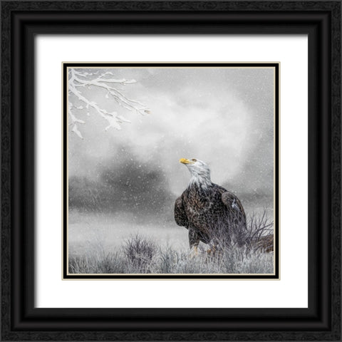 Winter Daydreaming Black Ornate Wood Framed Art Print with Double Matting by Parker, Kelley