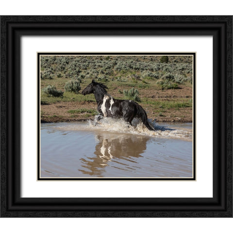 Mundoo Black Ornate Wood Framed Art Print with Double Matting by McFerrin, Larry