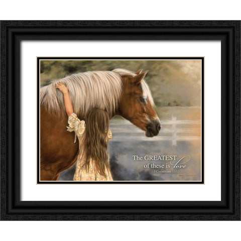The Greatest Black Ornate Wood Framed Art Print with Double Matting by Harrison, Lesley