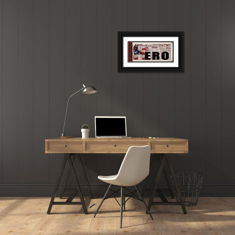 You Are My Hero Black Ornate Wood Framed Art Print with Double Matting by Wolk, Lisa