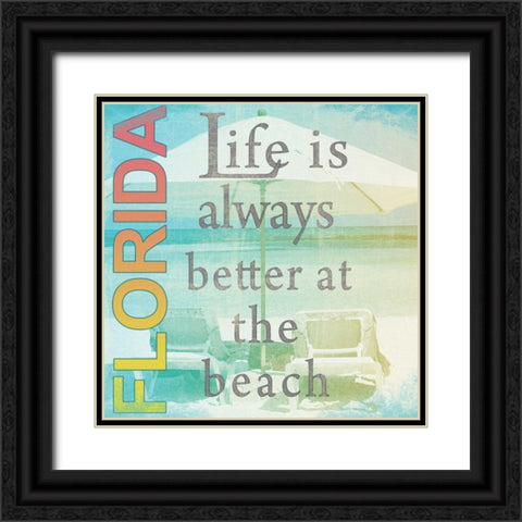 Life is Always Better Black Ornate Wood Framed Art Print with Double Matting by Wolk, Lisa